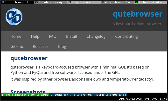 S web browser. Qutebrowser. PYQT web browser. QWEBVIEW pyqt5 browser.